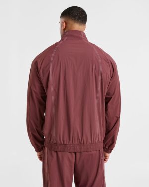Restore Track Jacket - Paver Red: The Ultimate Versatile Outerwear