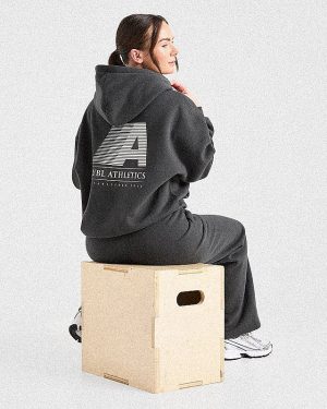 Retro Athletics Oversized Hoodie - Charcoal: The Ultimate Comfort Statement