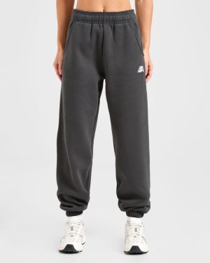 Retro Athletics Oversized Joggers - Charcoal: The Ultimate Comfort & Style Fusion