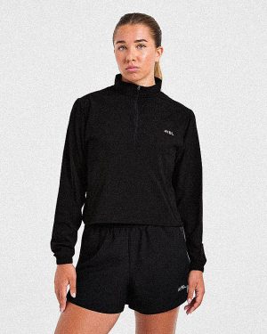 Run 1/2 Zip Jacket - Black: The Ultimate Lightweight Performance Layer