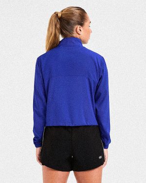 Run 1/2 Zip Jacket - Cobalt: The Ultimate Lightweight Performance Layer