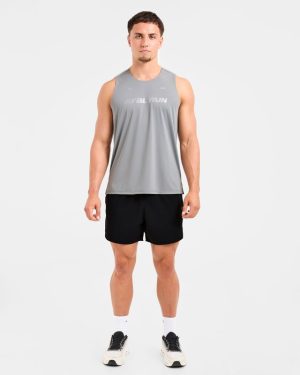 Run Loose Tank - Thunder Grey: The Ultimate Performance Running Top
