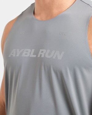 Run Loose Tank - Thunder Grey: The Ultimate Performance Running Top