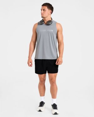 Run Loose Tank - Thunder Grey: The Ultimate Performance Running Top