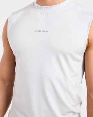 Run Slim Tank - Ice Grey: The Ultimate Performance Layer