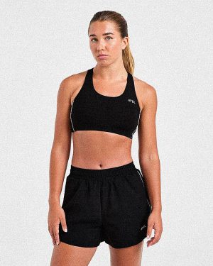 Run Sports Bra - Black: Engineered for Performance