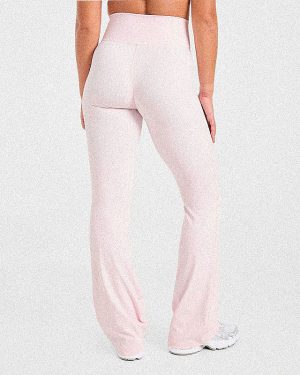 Sculpt Wrap Flared Leggings - Iced Pink: The Ultimate Comfort and Style Solution