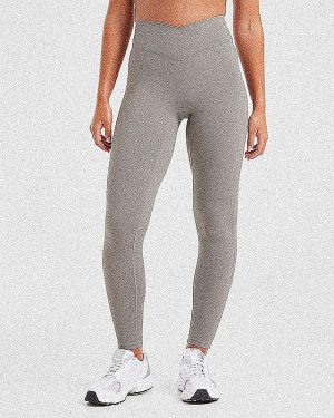 Sculpt Wrap Leggings - Smoke Grey: The Ultimate Second-Skin Experience