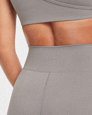 Sculpt Wrap Leggings - Smoke Grey: The Ultimate Second-Skin Experience