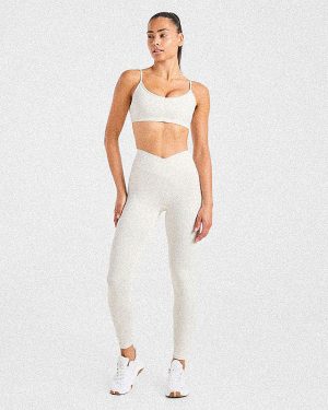 Sculpt Wrap Leggings - Tofu: The Ultimate Second-Skin Experience