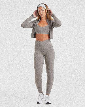 Sculpt Wrap Leggings - Smoke Grey: The Ultimate Second-Skin Experience