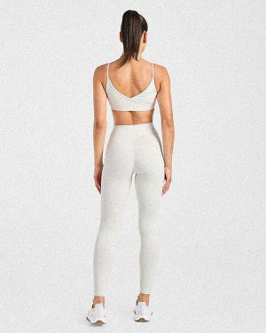 Sculpt Wrap Leggings - Tofu: The Ultimate Second-Skin Experience