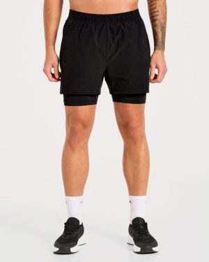 Signature 2-in-1 Shorts - Black: The Ultimate Training Companion