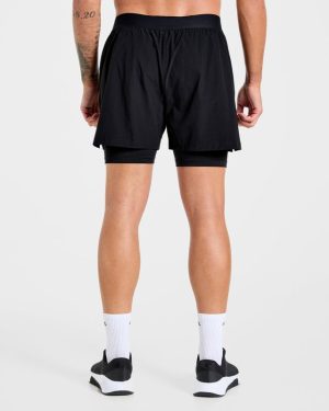 Signature 2-in-1 Shorts - Black: The Ultimate Training Companion