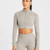 Simplicity Crop Jacket - Taupe: The Ultimate Active Rest Essential