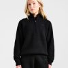 Soft Oversized Knitted 1/4 Zip - Black