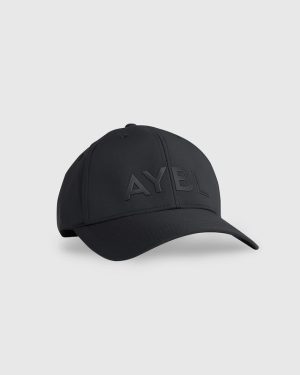 AYBL Black Sports Cap - Premium Cotton Performance Headwear
