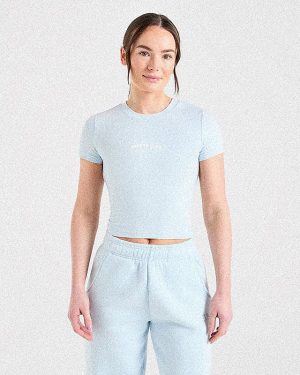 Sports Club Baby Tee - Baby Blue: The Ultimate Rest Day Essential