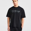 Sports Club Dot Oversized T Shirt - Black