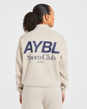 AYBL Sports Club Oversized 1/4 Zip Pullover - Ultimate Comfort & Style