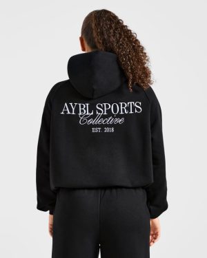 Sports Collective Oversized Hoodie - Black: The Ultimate Comfort Staple