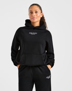 Sports Collective Oversized Hoodie - Black: The Ultimate Comfort Staple