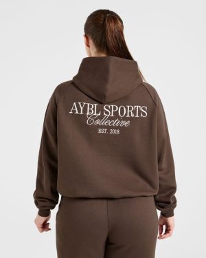 Sports Collective Oversized Hoodie - Brown: The Ultimate Comfort Upgrade