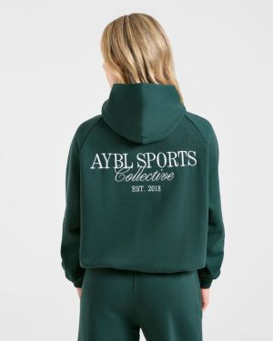 Sports Collective Oversized Hoodie - Deep Forest: The Ultimate Comfort Essential