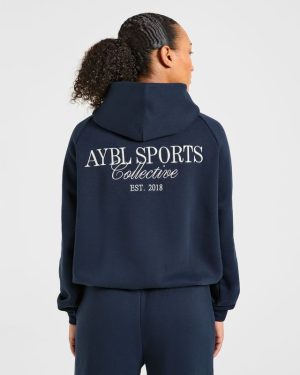 Sports Collective Oversized Hoodie - True Navy: The Ultimate Comfort Upgrade