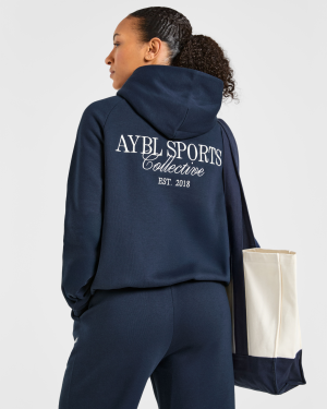 Sports Collective Oversized Hoodie - True Navy: The Ultimate Comfort Upgrade
