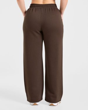 Sports Collective Oversized Straight Leg Joggers - Brown: The Ultimate Comfort Upgrade