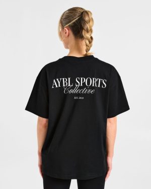 Sports Collective Oversized T-Shirt Black: Ultimate Comfort & Style