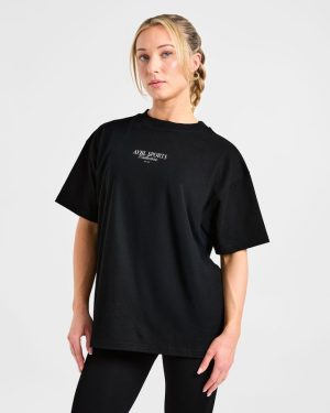 Sports Collective Oversized T-Shirt Black: Ultimate Comfort & Style