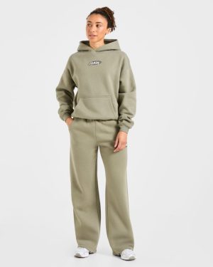 Sports Essentials Oversized Straight Leg Joggers - Muted Olive
