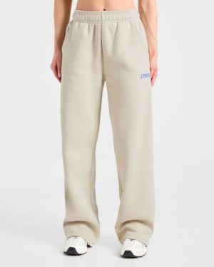 Sports Essentials Oversized Straight Leg Joggers - Sand: The Ultimate Comfort Upgrade
