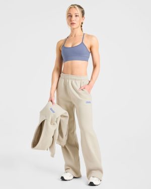 Sports Essentials Oversized Straight Leg Joggers - Sand: The Ultimate Comfort Upgrade