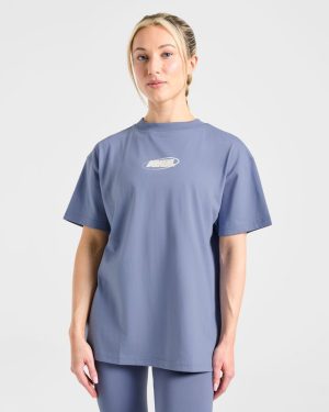 Sports Essentials Oversized T Shirt - Slate Blue: The Ultimate Comfort & Style Guide
