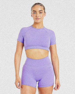 Staple Crop Top - Vibrant Violet: The Ultimate Performance Essential
