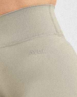 Staple Leggings - Washed Olive: The Ultimate High-Waisted Workout Essential