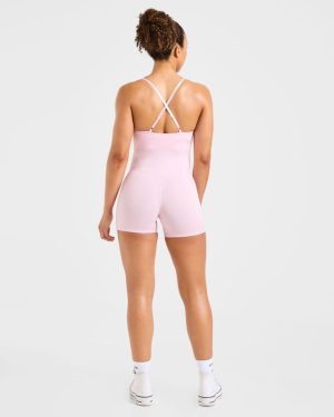 Staple Shorts All In One - Pastel Pink: The Ultimate Versatile Activewear Solution