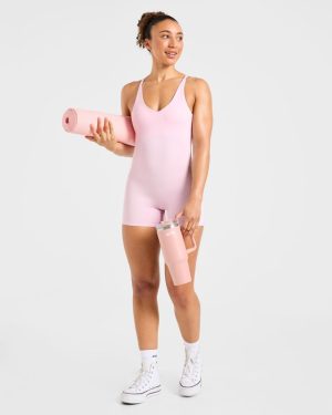 Staple Shorts All In One - Pastel Pink: The Ultimate Versatile Activewear Solution