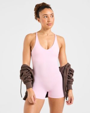 Staple Shorts All In One - Pastel Pink: The Ultimate Versatile Activewear Solution