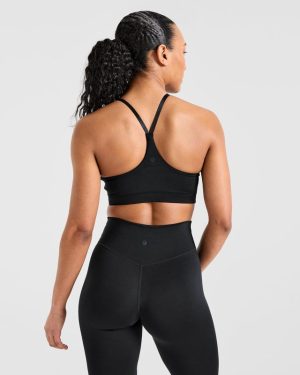 Staple Sports Bra - Black: Ultimate Medium Support Activewear