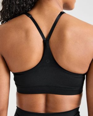 Staple Sports Bra - Black: Ultimate Medium Support Activewear