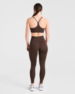 Staple Sports Bra - Brown: The Ultimate Medium-Support Activewear