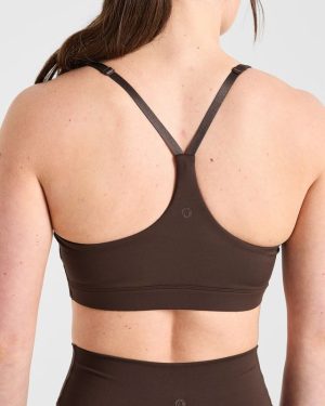 Staple Sports Bra - Brown: The Ultimate Medium-Support Activewear