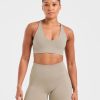 Staple Sports Bra - Muted Taupe: Engineered for Performance