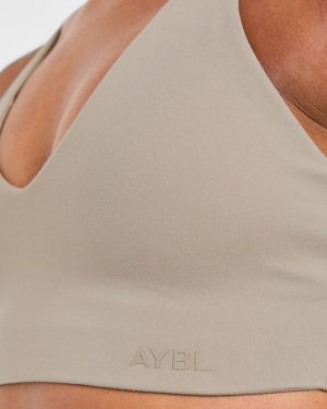 Staple Sports Bra - Muted Taupe: Engineered for Performance