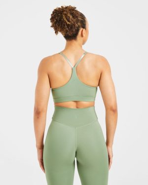 Staple Sports Bra - Olive Green: The Ultimate Medium-Support Activewear
