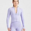 Staple Zip Jacket - Pastel Lavender: The Ultimate Sculpting Activewear